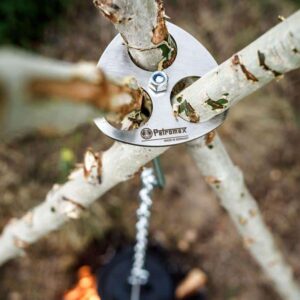 Petromax Dreibein-Ring mit Kette und Haken