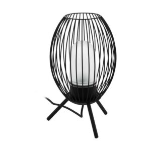 Eglo FUSIGNANO E27 Außen-Tischleuchte Ø265mm Schwarz Weiss IP44
