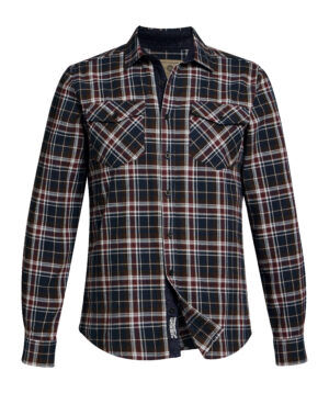 STIHL Hemd PLAID FLANNEL Blau/Rot GrS
