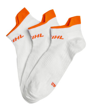STIHL Socken 3erSet SNEAKER Weiß Gr43-46