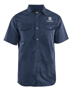 Kurzarmhemd Twill marine XXXXL