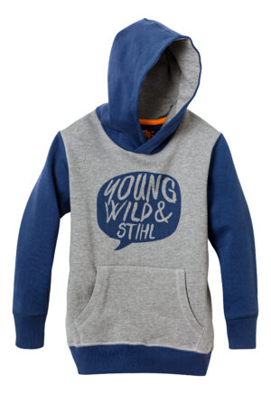 STIHL Hoodie "young,wild" grau Gr134-140