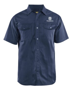 Kurzarmhemd Twill marine XXL